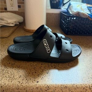 CROCS Black Slide Sandals